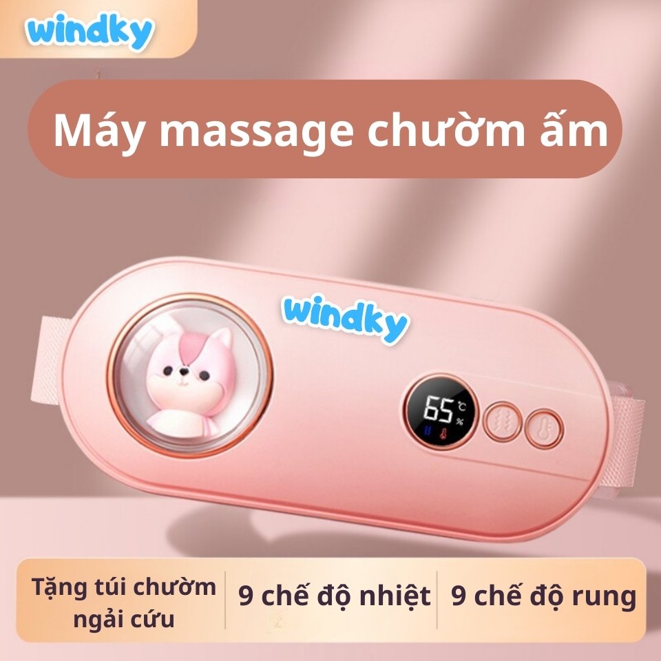 Đai Massage Làm Ấm Bụng Windky Dành Cho Nữ Quà Tặng Ý Nghĩa Nhỏ Gọn Tiện Lợi